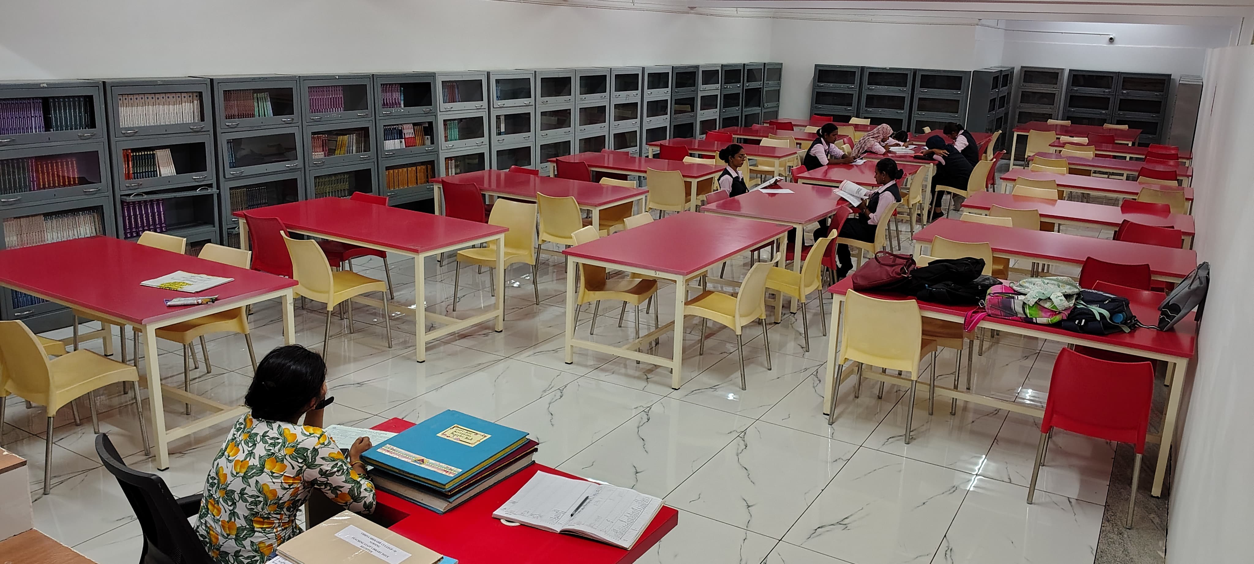 Students studying together at a table